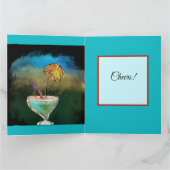 Feestpapegaaien Kaart (Binnen)