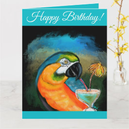 Feestpapegaaien Kaart