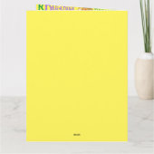 Feestpapegaaien Kaart (Achterkant)