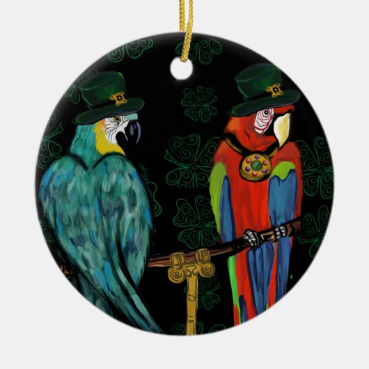 FEESTPAPEGAAIEN      KERAMISCH ORNAMENT (Voorkant)