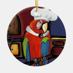 FEESTPAPEGAAIEN       KERAMISCH ORNAMENT