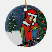 FEESTPAPEGAAIEN KERAMISCH ORNAMENT (Voorkant)