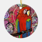 FEESTPAPEGAAIEN KERAMISCH ORNAMENT (Voorkant)