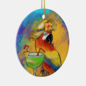 Feestpapegaaien Keramisch Ornament (Rechts)