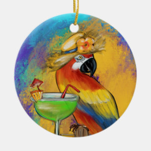 Feestpapegaaien Keramisch Ornament