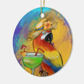 Feestpapegaaien Keramisch Ornament (Links)