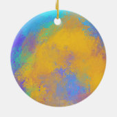 Feestpapegaaien Keramisch Ornament (Achterkant)