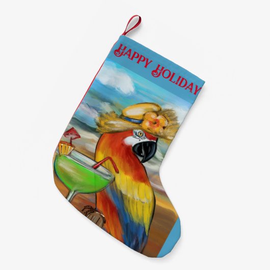 Feestpapegaaien Kleine Kerstsok (Voorkant (Hangend))
