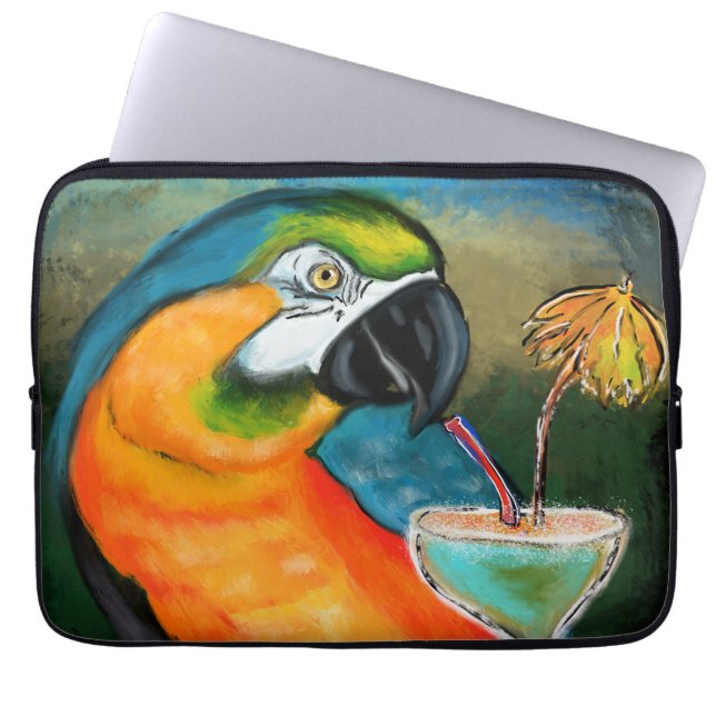 Feestpapegaaien Laptop Sleeve (Voorkant)