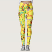 Feestpapegaaien Leggings (Voorkant)