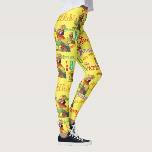 Feestpapegaaien Leggings (Rechts)