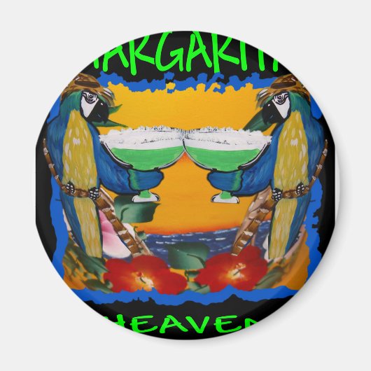 Feestpapegaaien Magneet (Voorkant)