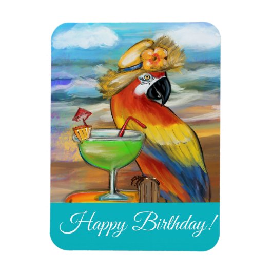 Feestpapegaaien Magneet (Verticaal)
