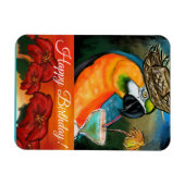 Feestpapegaaien Magneet (Horizontaal)