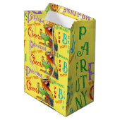 Feestpapegaaien Medium Cadeauzakje (Achterkant Gekanteld)