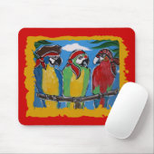 Feestpapegaaien Muismat (Met muis)