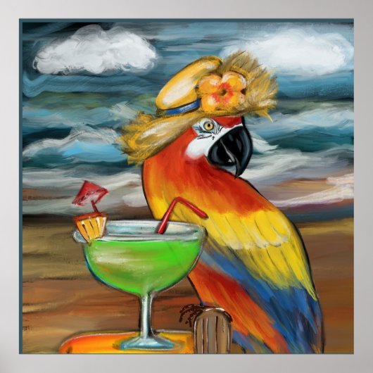 Feestpapegaaien                poster (Voorkant)