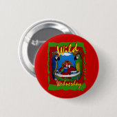 Feestpapegaaien Ronde Button 5,7 Cm (Voorkant /achterkant)