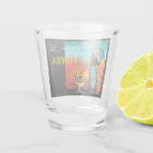 Feestpapegaaien Shot Glas (Achterkant)