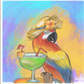 Feestpapegaaien Sticker (Voorkant)