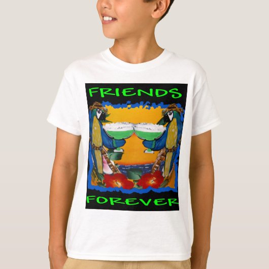 Feestpapegaaien T-shirt (Voorkant)