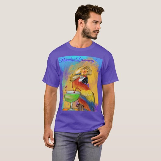 Feestpapegaaien T-shirt (Voorkant volledig)