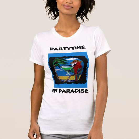 Feestpapegaaien T-shirt (Voorkant)