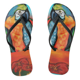 Feestpapegaaien Teenslippers