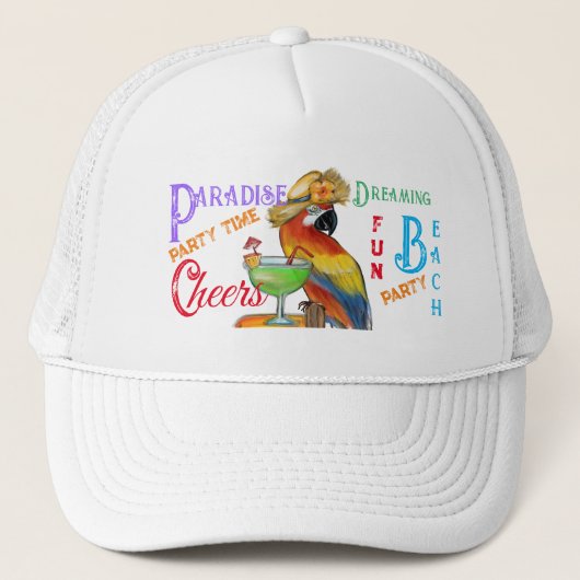 Feestpapegaaien Trucker Pet (Voorkant)