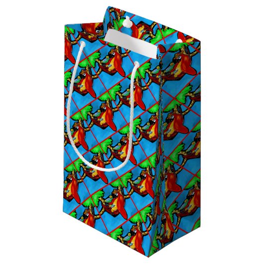 FEESTPAPEGAI KLEIN CADEAUZAKJE (Voorkant Gekanteld)