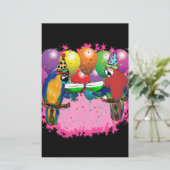 FEESTPAPEGAIEN BRIEFPAPIER (Staand voorkant)