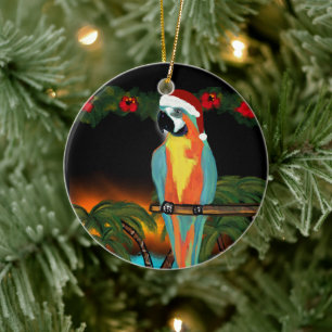 FEESTPAPEGAIEN KERAMISCH ORNAMENT