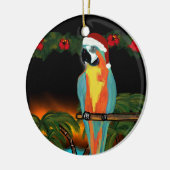FEESTPAPEGAIEN KERAMISCH ORNAMENT (Links)