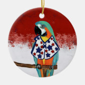 FEESTPAPEGAIEN KERAMISCH ORNAMENT (Voorkant)