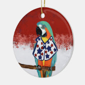 FEESTPAPEGAIEN KERAMISCH ORNAMENT (Links)
