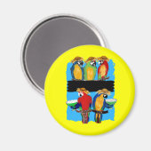 FEESTPAPEGAIEN MAGNEET (Voorkant / Achterkant)