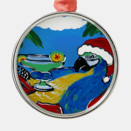 FEESTPAPEGAIEN METALEN ORNAMENT