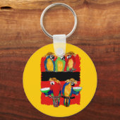 FEESTPAPEGAIEN SLEUTELHANGER (Voorkant)