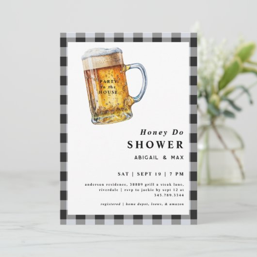 Feestpartij in House Honey Do Couples Wedding Show Kaart (Staand voorkant)