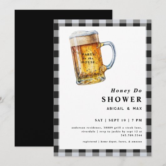 Feestpartij in House Honey Do Couples Wedding Show Kaart (Voorkant / Achterkant)