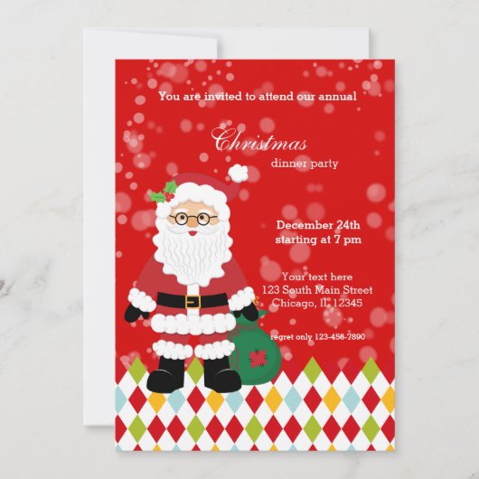 Feestpartij * Kies achtergrondkleur Kaart (Voorkant)