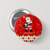 Feestpartij * Kies achtergrondkleur Ronde Button 5,7 Cm (Voorkant /achterkant)