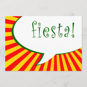 Feestpartij : komische spraakbel kaart