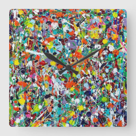 Feestpartij zoals het in 1999 is Wall Clock Vierkante Klok