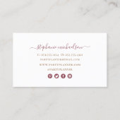 Feestplanner Bourgondië Gouden Ballon Visitekaartje (Achterkant)