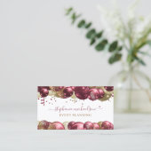 Feestplanner Bourgondië Gouden Ballon Visitekaartje (Staand voorkant)