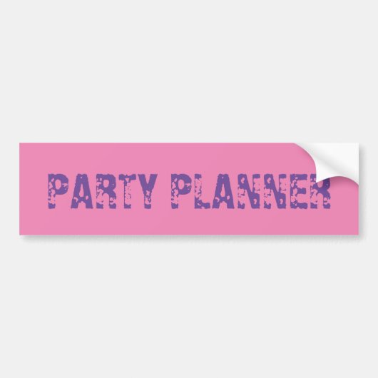 FEestPLANNER Bumpersticker Vermaak de auto's si (Voorkant)
