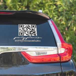Feestplanner Elke Zakelijke QR-code Auto  Sticker