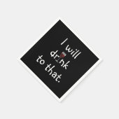 Feestplezier met rode wijn servet (Hoek)