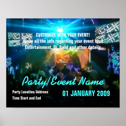 Feestposter #003 Poster (Voorkant)
